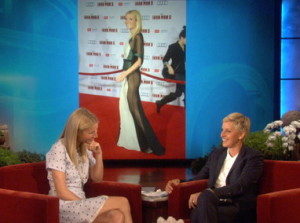 Gwyneth with Ellen on TV